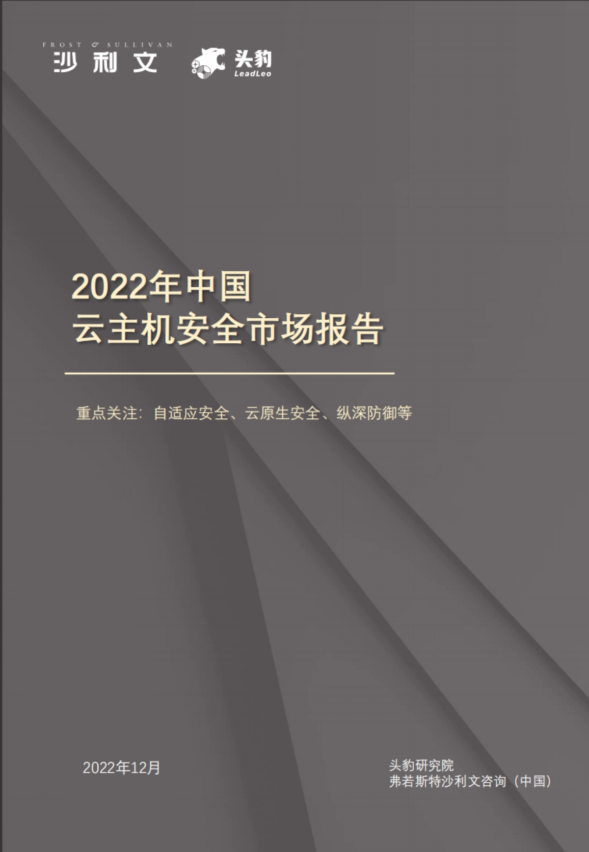 沙利文&头豹：2022年中国云主机安全市场报告_第1页
