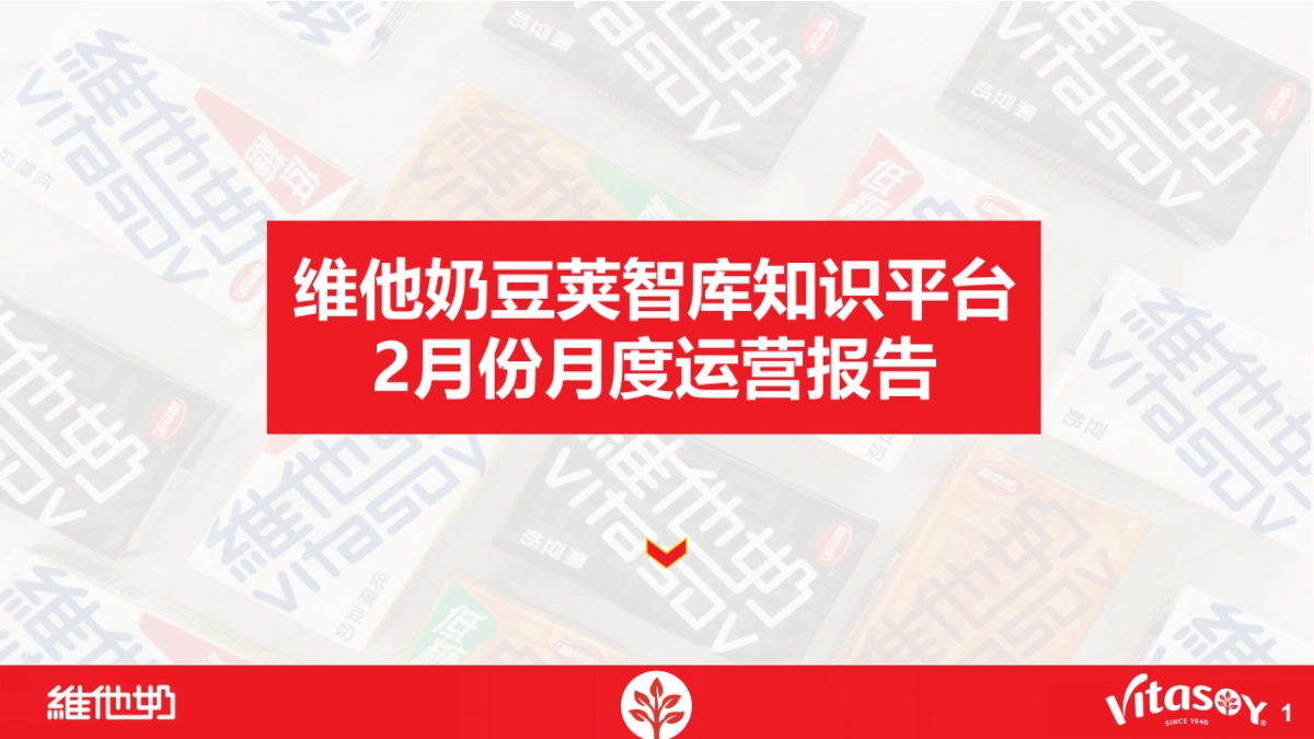 维他奶豆荚智库知识平台2月运营报告_第1页