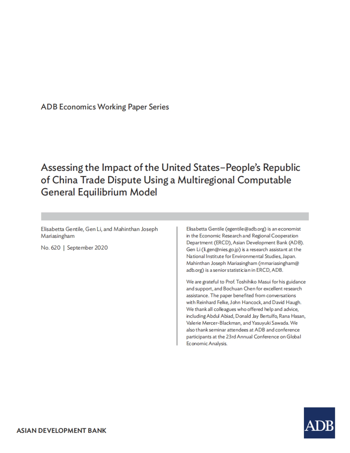 亚开行-评估美中贸易争端的影响（英文）_第2页