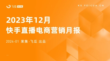 2023年12月快手直播电商营销月报