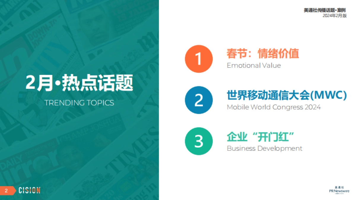 美通社：2024年2月版美通社传播话题·案例_第2页