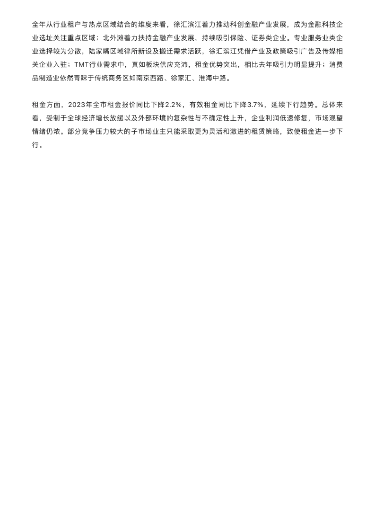 世邦魏理仕：2023年上海房地产市场回顾与2024年展望报告_第4页