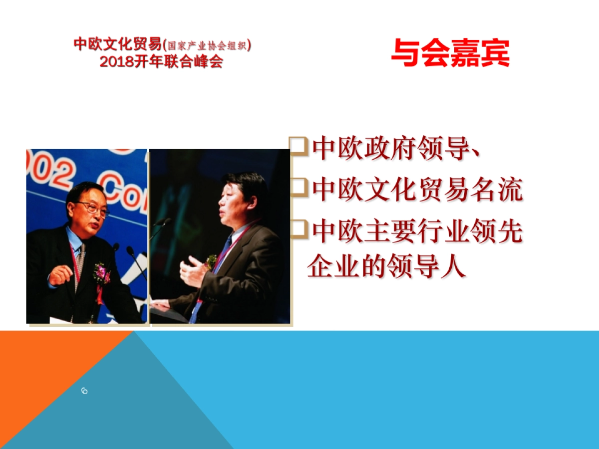 中欧文化贸易开年联合峰会招商案_第6页