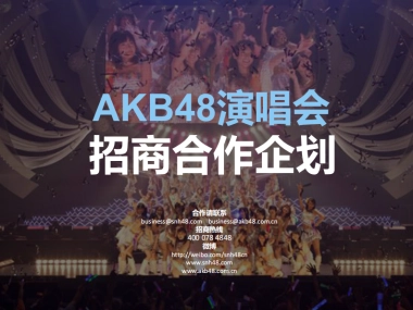 AKB48演唱会招商企划