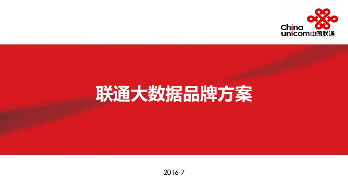 联通大数据品牌方案_第1页