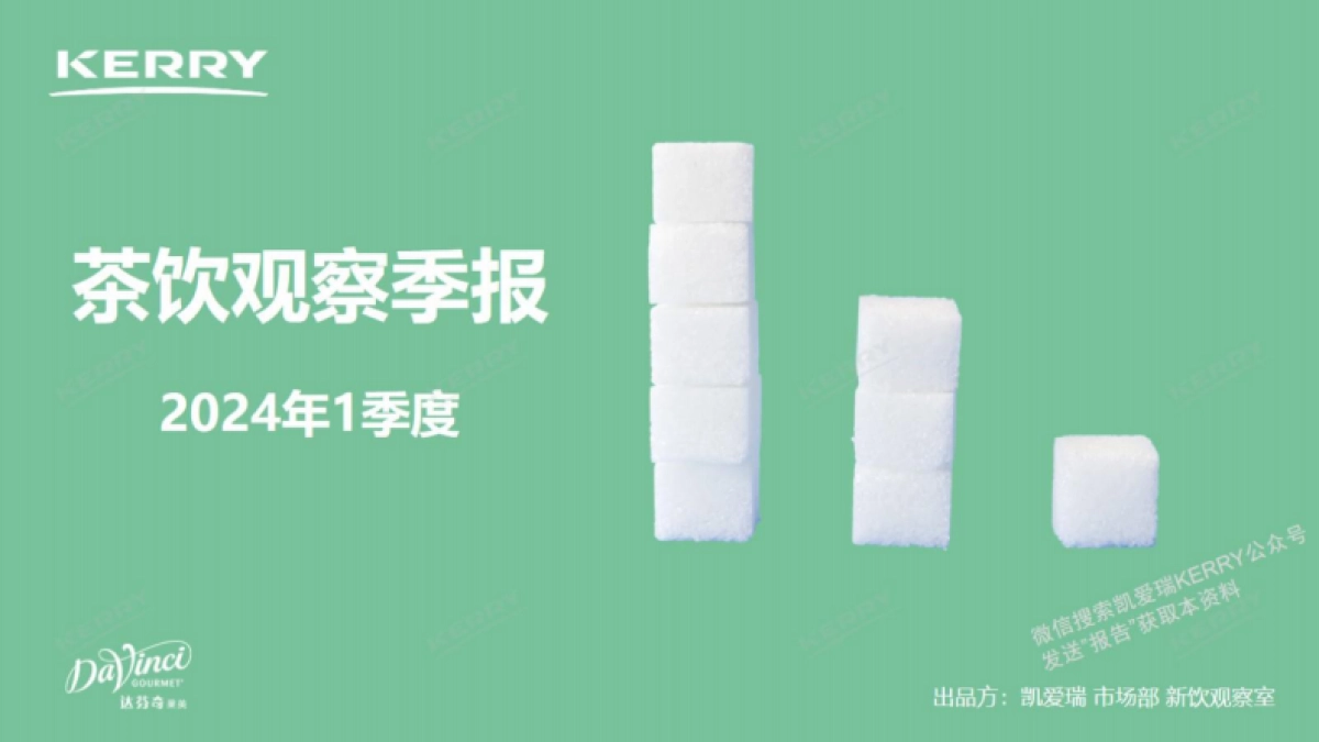 凯爱瑞：2024年1季度-茶饮观察季报_第1页