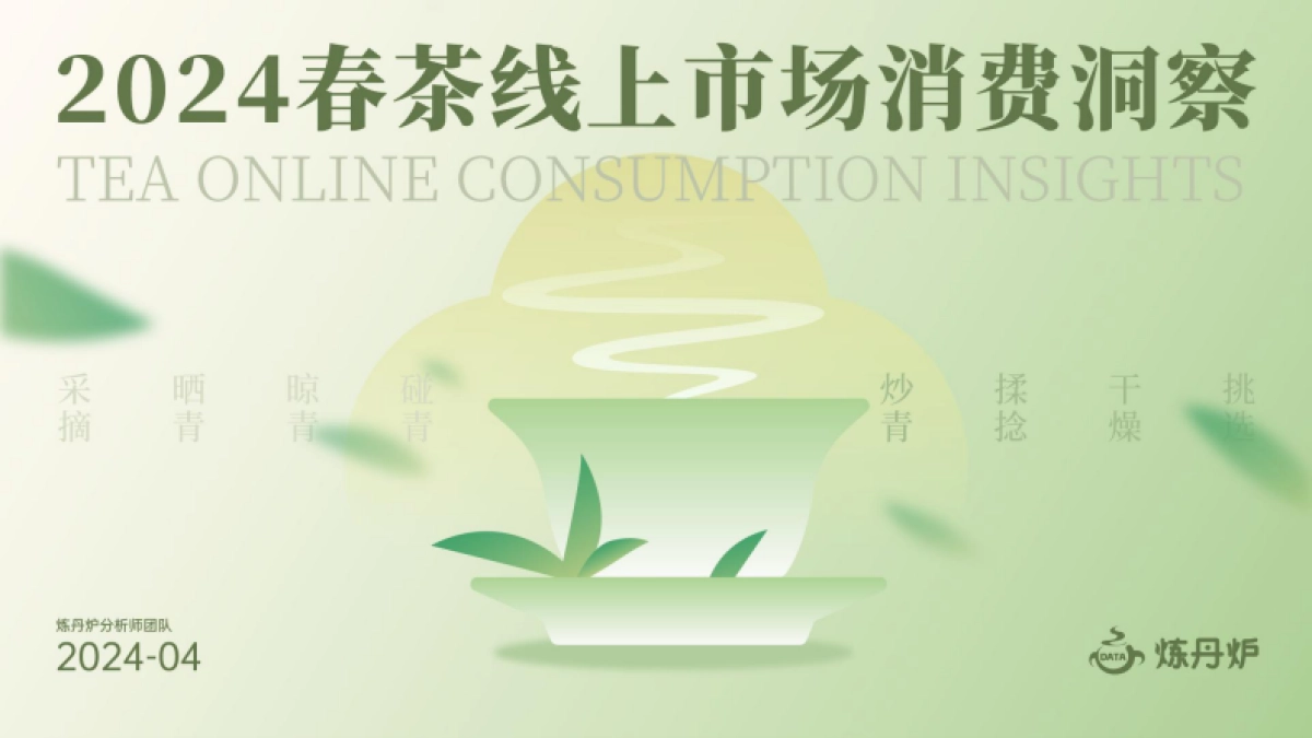 炼丹炉：2024春茶线上市场消费洞察报告_第1页