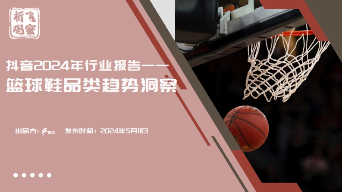 祈飞观察：抖音2024年篮球鞋品类趋势洞察_第1页