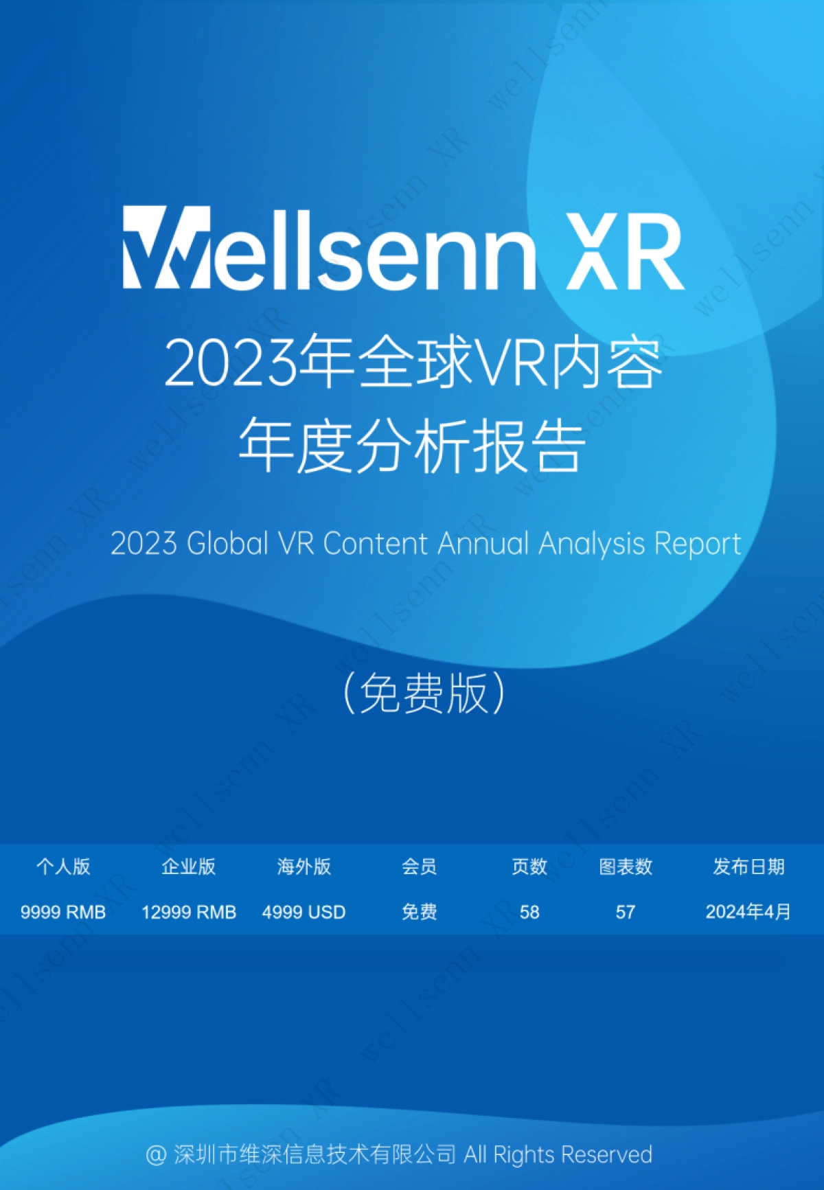 维深(Wellsenn):2023年全球VR内容年度分析报告_第1页