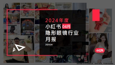小红书-2024年隐形眼镜行业月报（4月）