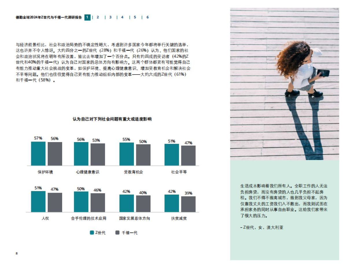 德勤：2024年Z世代与干禧一代调研报告_第8页