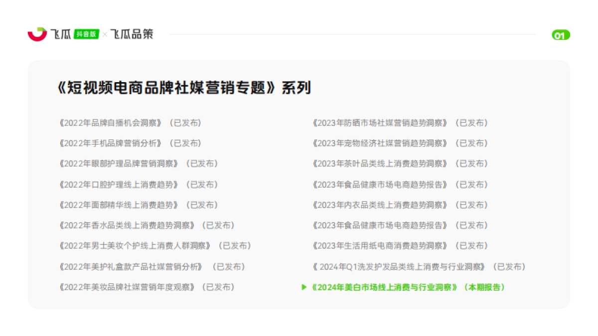 飞瓜数据：2024年美白市场线上消费与行业洞察报告_第2页
