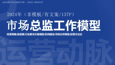 市场总监工作模型PPT