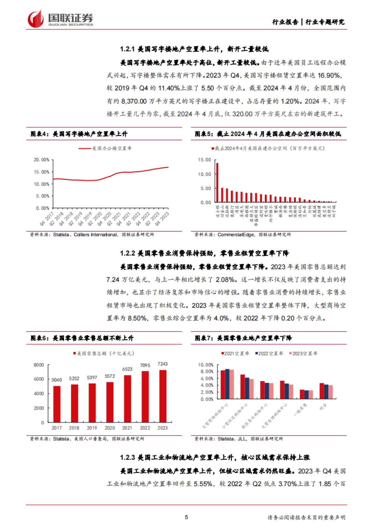 国联证券：房地产行业专题研究-美国商业地产市场动荡对银行业影响的风险评估_第5页