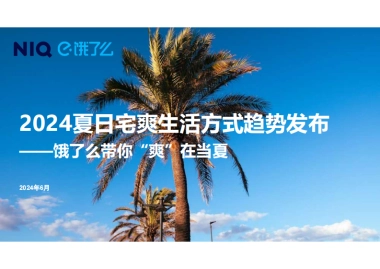 尼尔森IQ&饿了么：2024夏日宅爽生活方式趋势报告