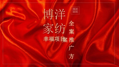 博洋家纺幸福系列全案推广方案