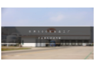 2023世界500强食品工厂开业典礼活动方案