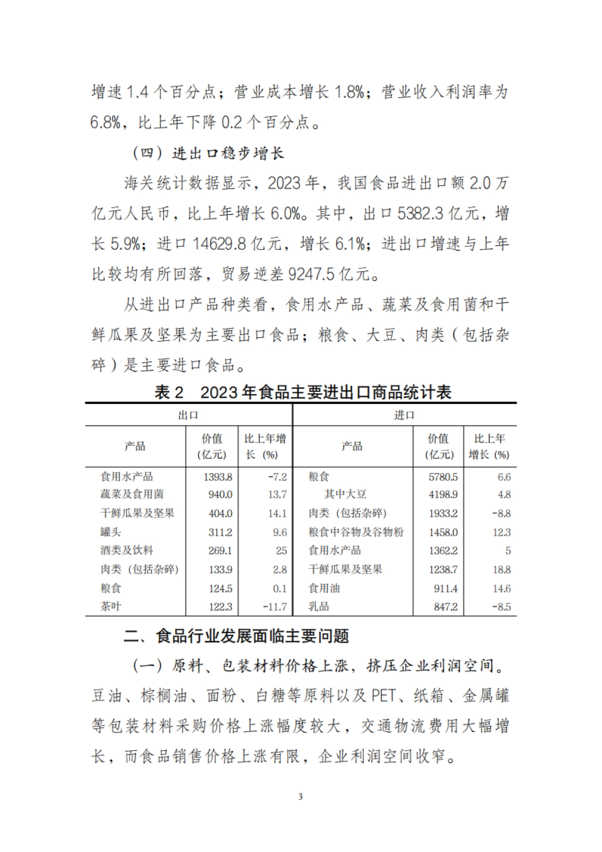 中国食品工业协会：2023年食品工业经济运行报告_第3页