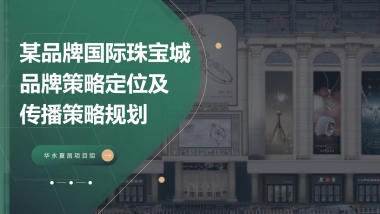 珠宝品牌定位及传播策略规划更新
