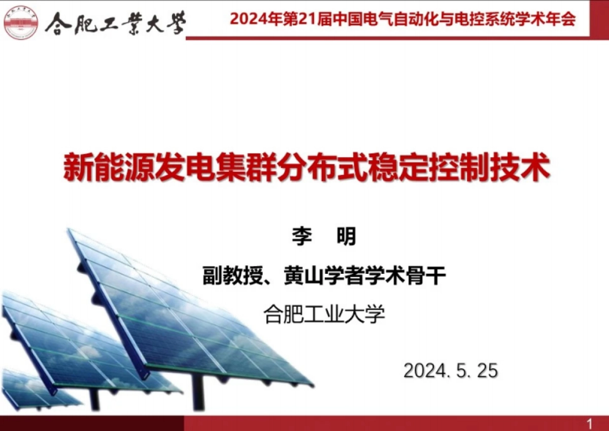 合肥工业大学：2024新能源发电集群分布式稳定控制技术研究报告_第2页