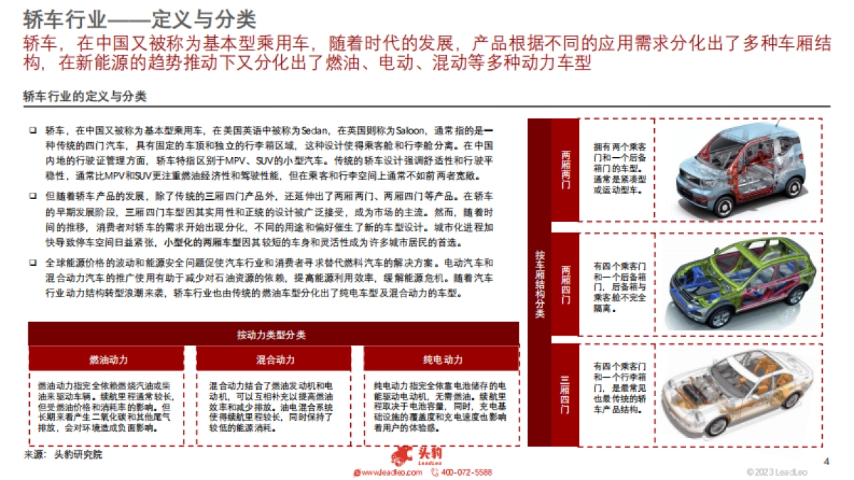 头豹：小米SU7轰动上线-多维度观察轿车行业发展现状_第4页