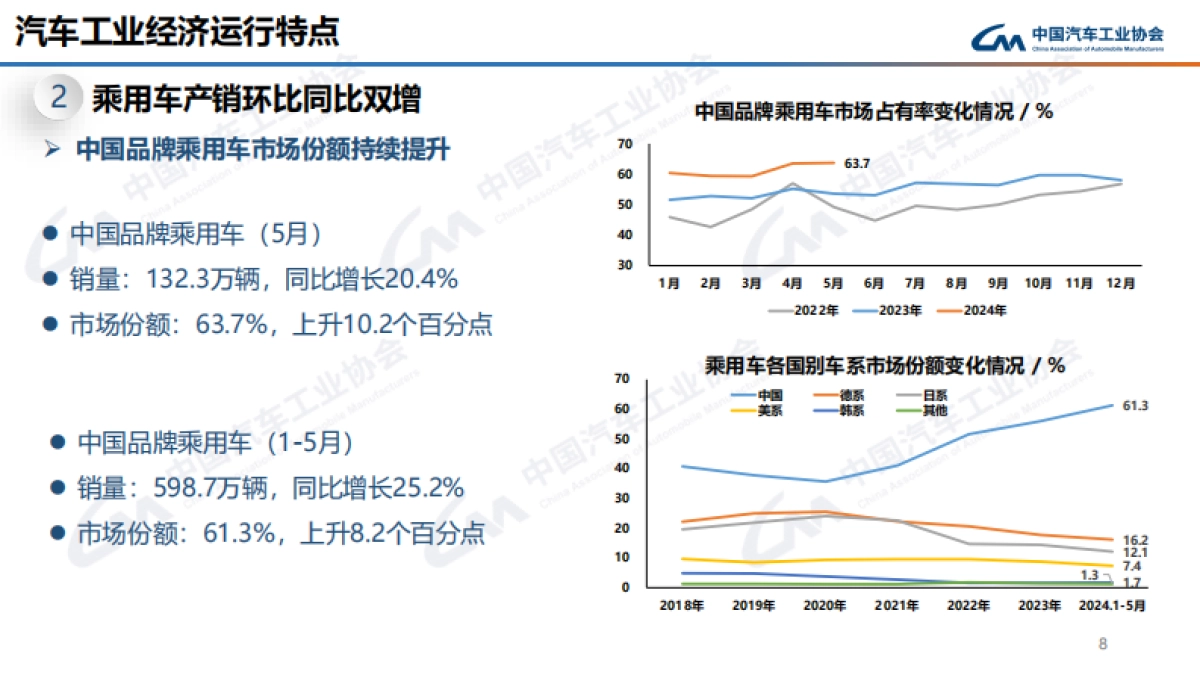 中国汽车工业协会：2024年5月中国汽车产销报告_第8页