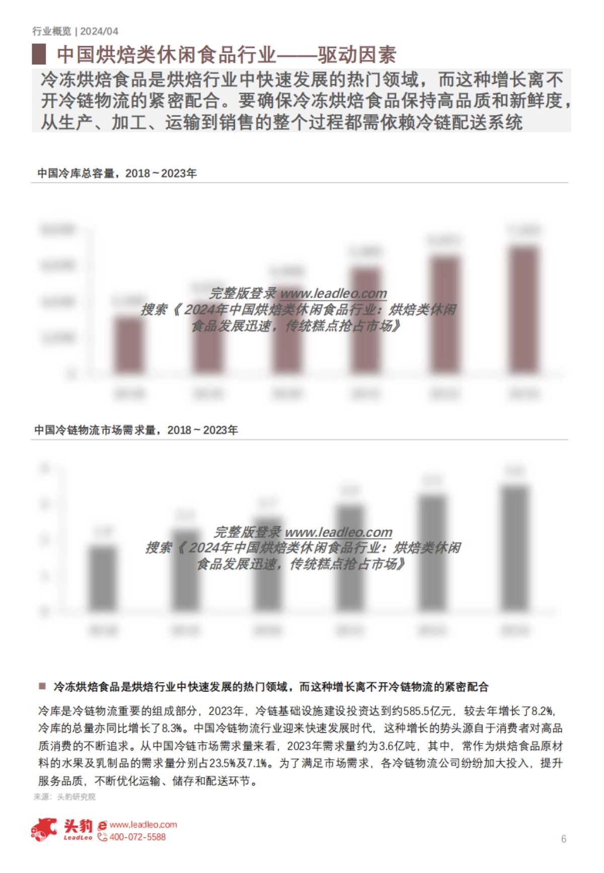 头豹:2024年中国烘焙类休闲食品行业-烘焙类休闲食品发展迅速-传统糕点抢占市场(摘要版)_第6页
