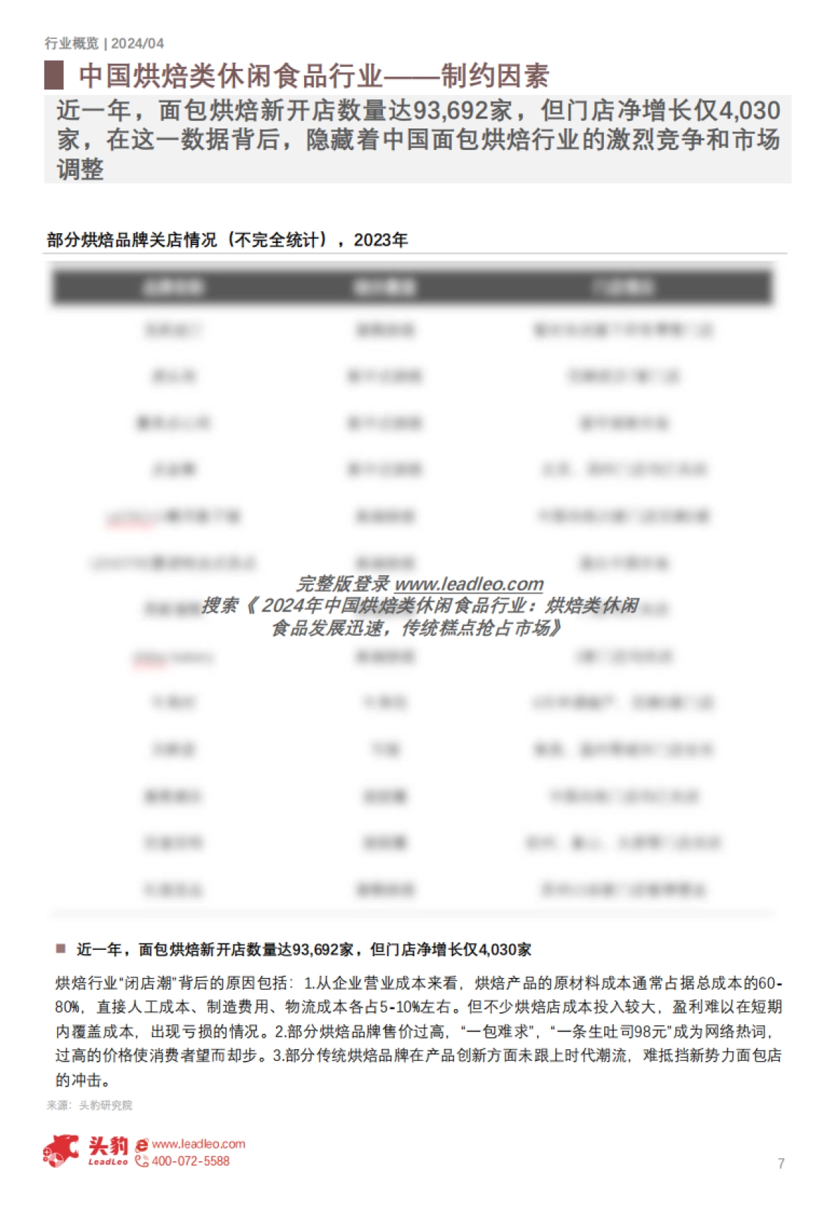 头豹:2024年中国烘焙类休闲食品行业-烘焙类休闲食品发展迅速-传统糕点抢占市场(摘要版)_第7页