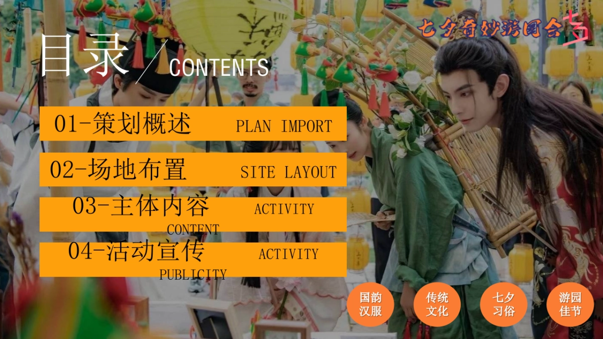 七夕节汉服集市宋朝唐朝市集国风古韵七夕游园会活动策划方案_第5页