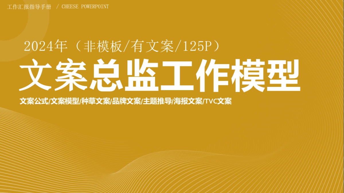 文案总监PPT模型_第1页