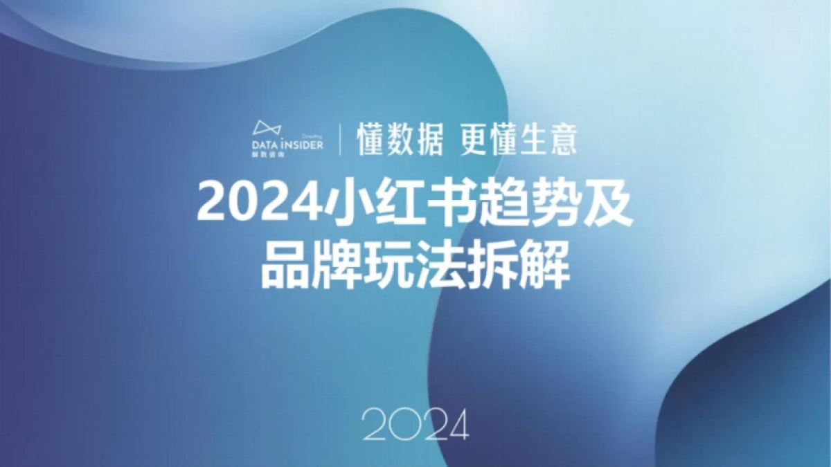 2024年小红书平台趋势及品牌打法拆解_第1页