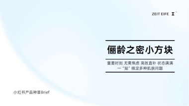 护肤仪器面贴品牌种草brief