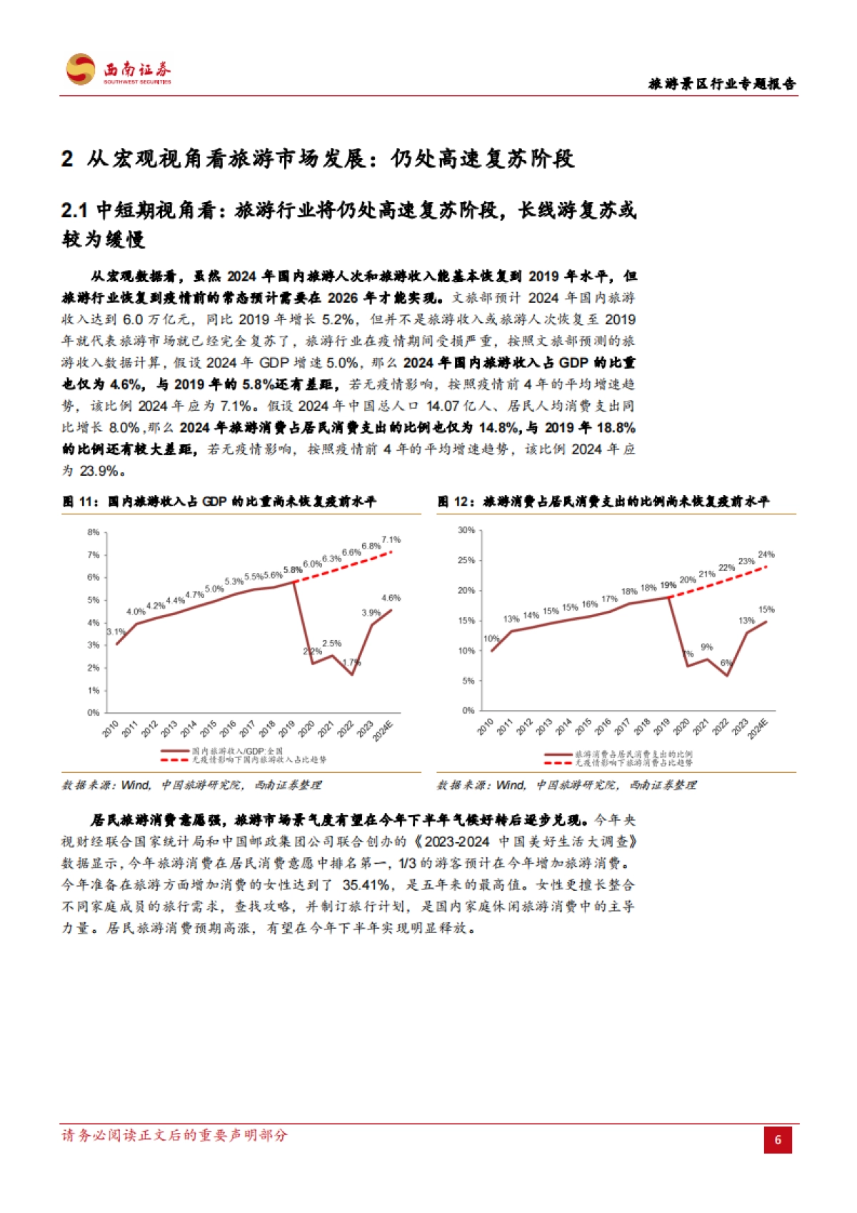 西南证券:旅游景区行业专题报告-旅游景区市场未来发展的预期差_第10页