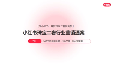 2024小红书珠宝二奢行业营销通案