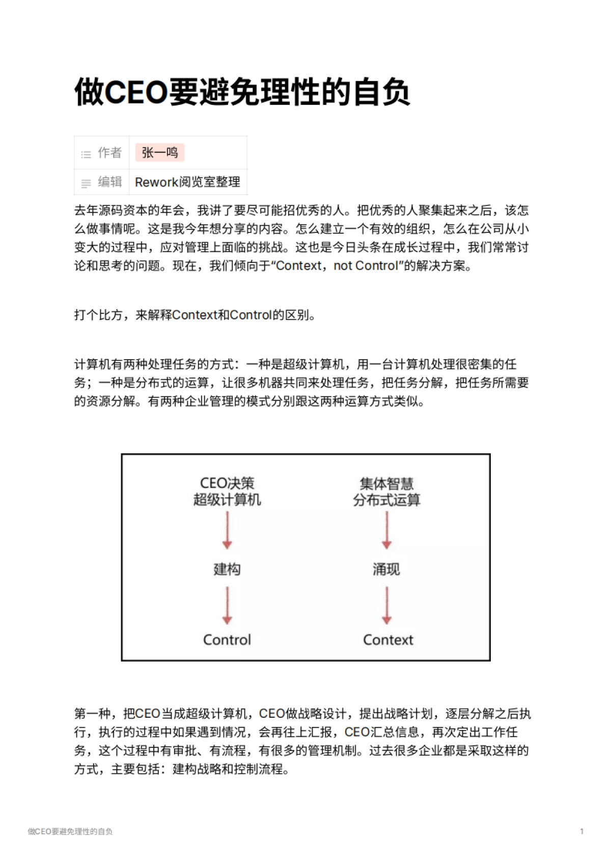 做CEO要避免理性的自负_第1页