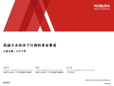 日本经济下行期黄金赛道