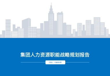 集团人力资源职能战略规划报告