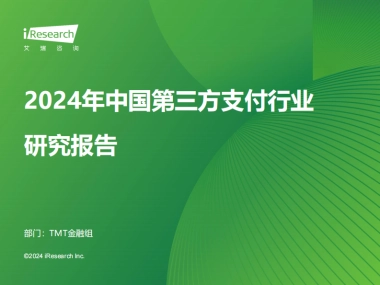 2024年中国第三方支付行业研究报告