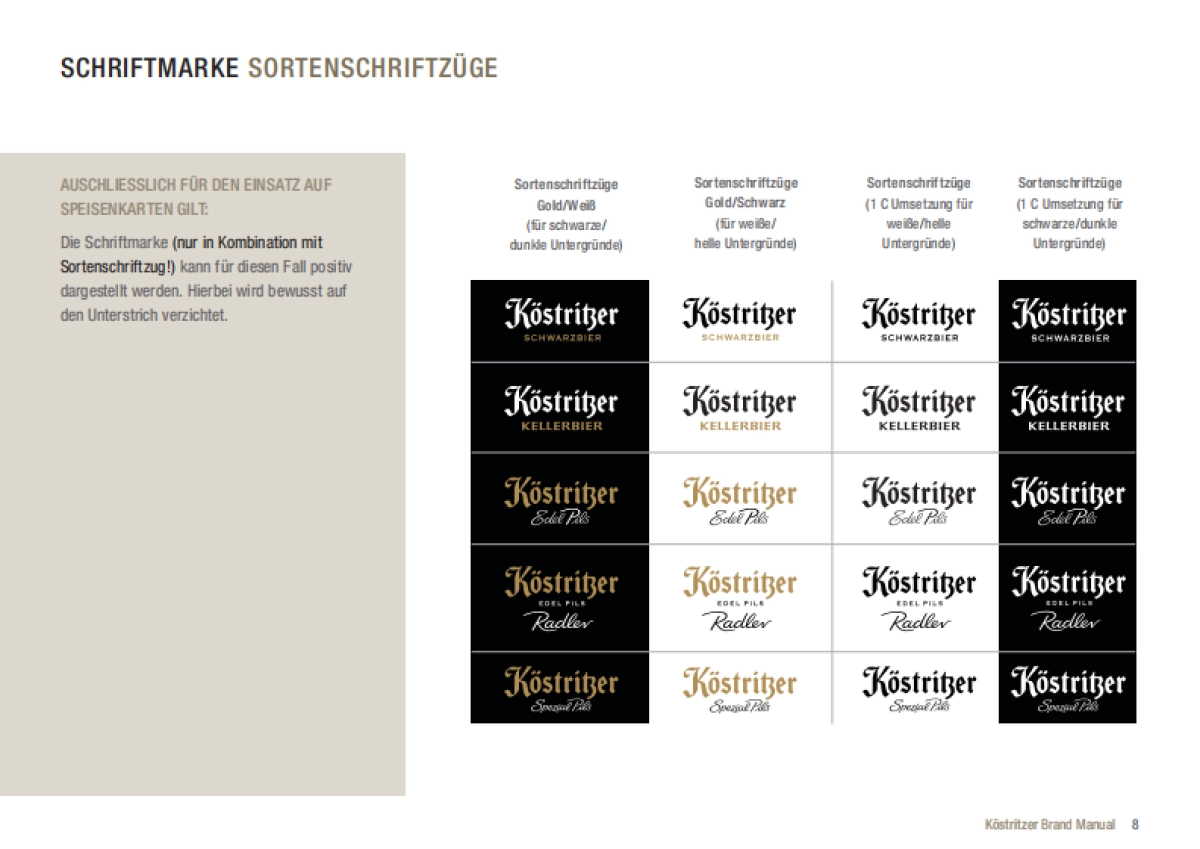 Koestritzer啤酒品牌VIS手册_第8页