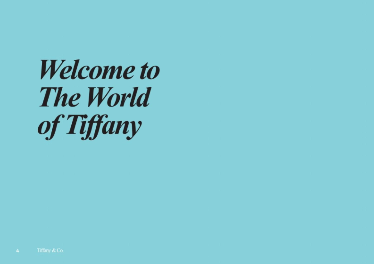 蒂芙尼 (Tiffany & Co)品牌书_第4页