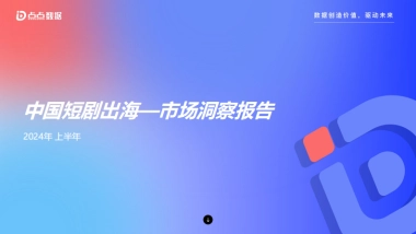 点点数据：2024年上半年中国短剧出海市场洞察报告
