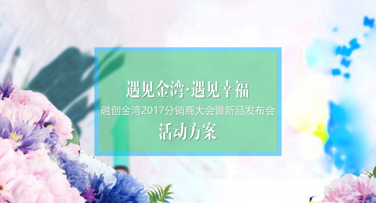 2017融创金湾分销商大会暨新品发布会活动方案_第1页