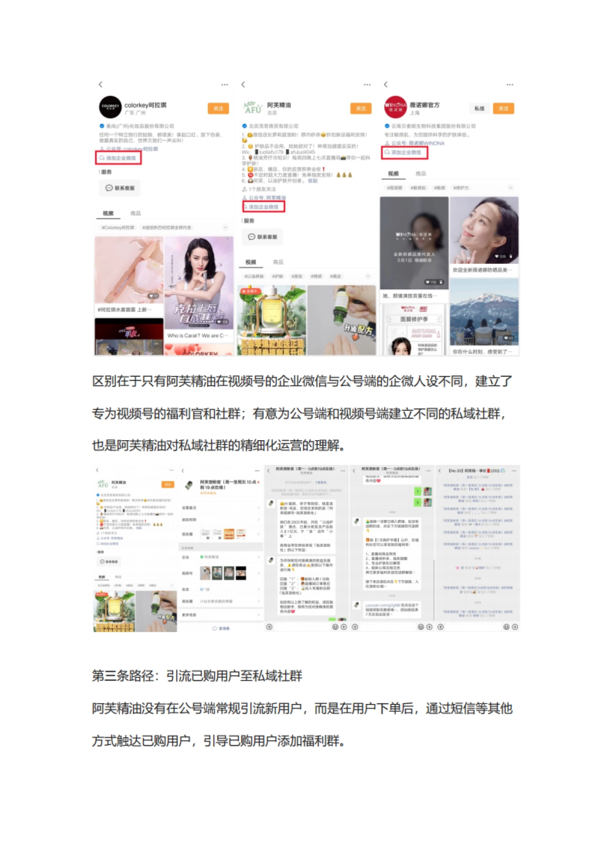 美妆洗护=【美妆】2022年colorkey、阿芙精油、薇诺娜私域运营策略复盘方案_第2页