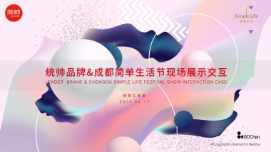 2018统帅品牌成都简单生活节现场展示交互创意汇报案