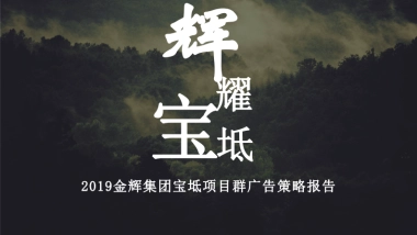 金辉天津宝坻项目群广告策略方案