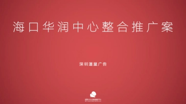 道里广告-海口华润中心整合推广案