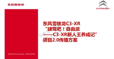 东风雪铁龙C3XR新媒体传播方案