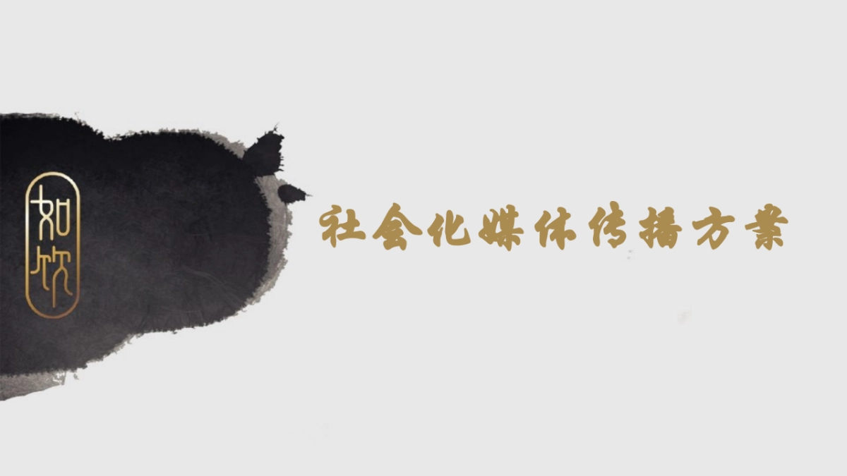 中式茶饮料社会化媒体传播方案_第1页