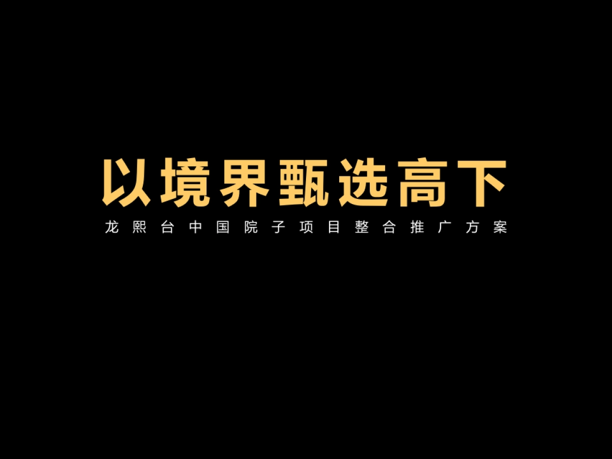 龙熙台中国院子项目整合推广方案提案_第2页