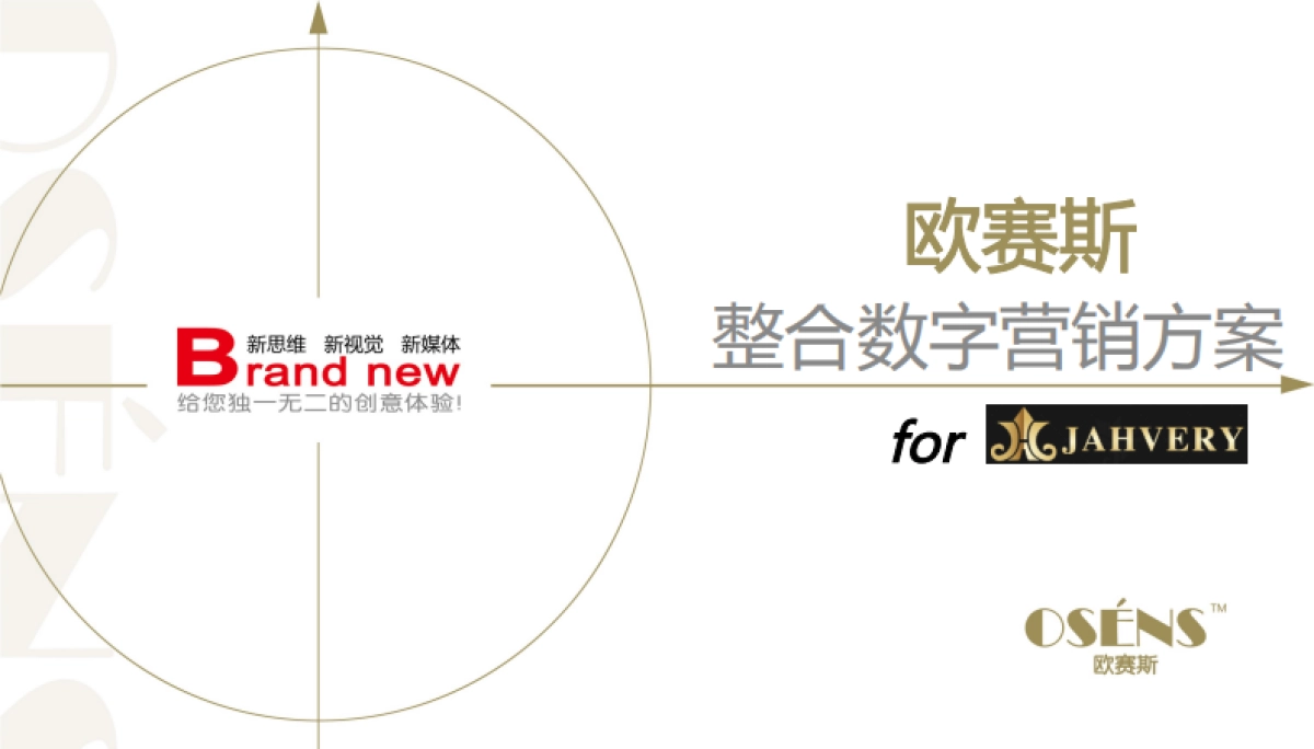 欧赛斯Jahvery品牌数字整合营销方案_第1页